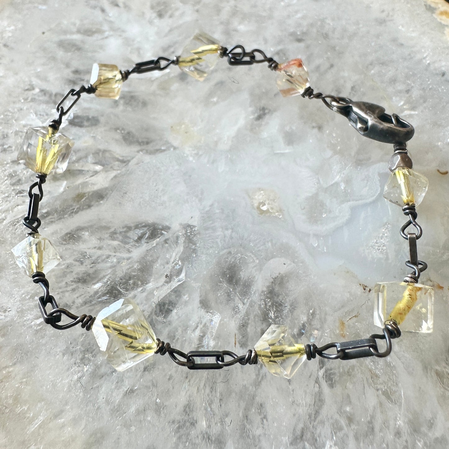 Citrine Geometric Bracelet