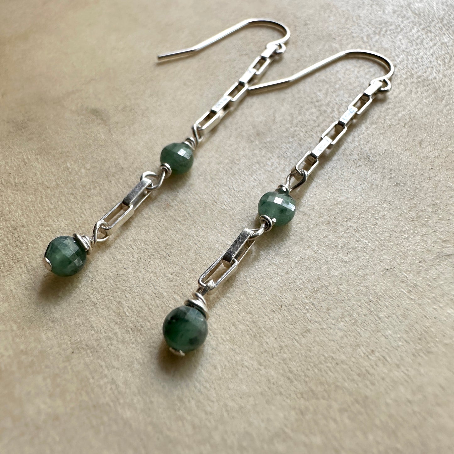 Emerald Simplicity Earrings