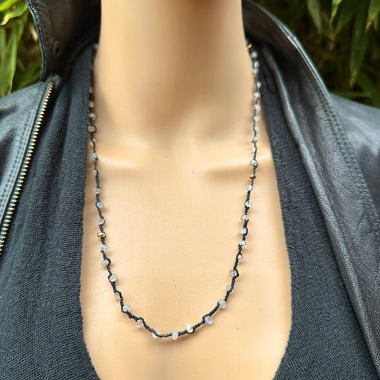 Moonstone Knotted Convertible Necklace