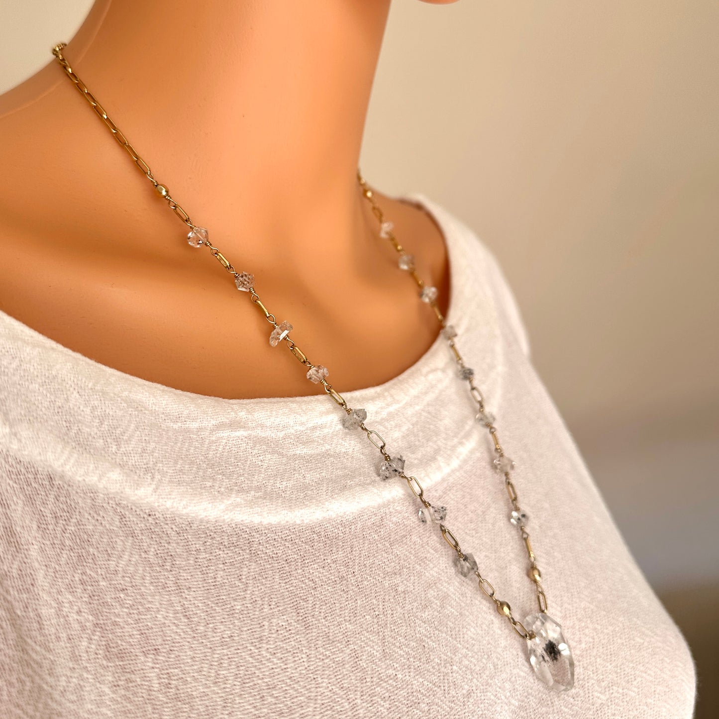 Herkimer Pendant Necklace