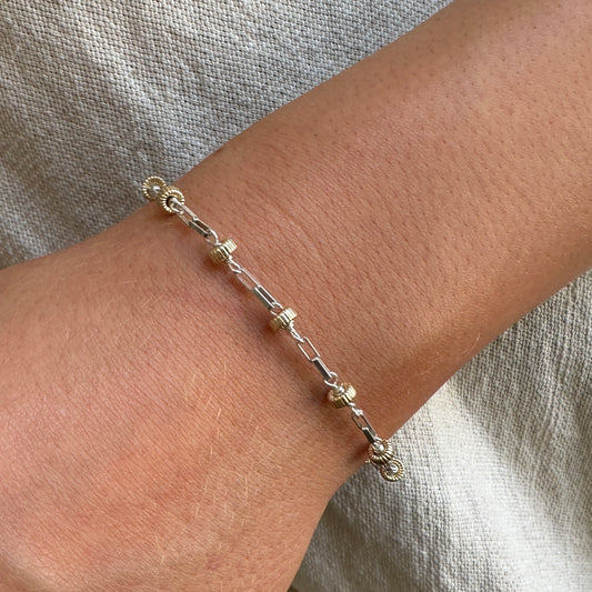 Two-Toned Squared Bracelet