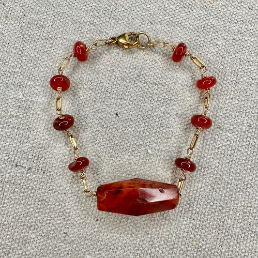 Carnelian Courage Bracelet