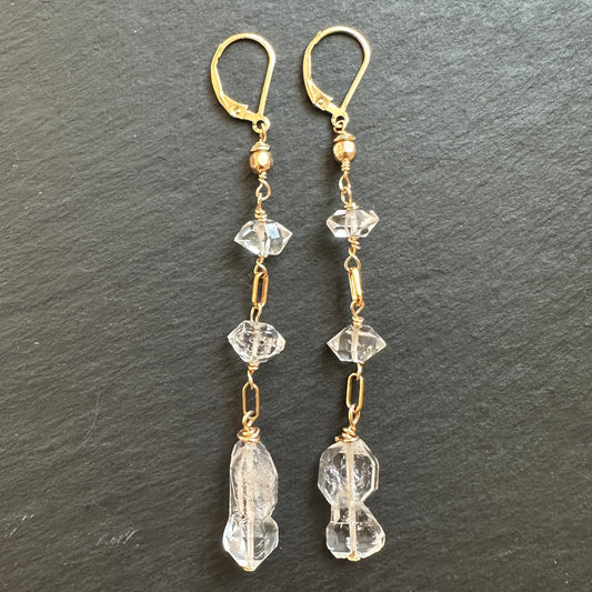 Herkimer Protection Earrings