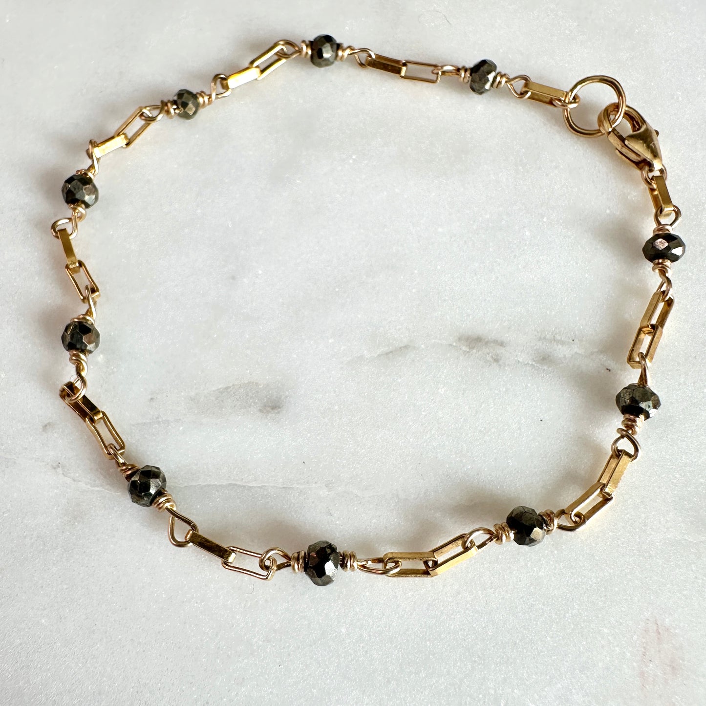 Dainty Pyrite Bracelet