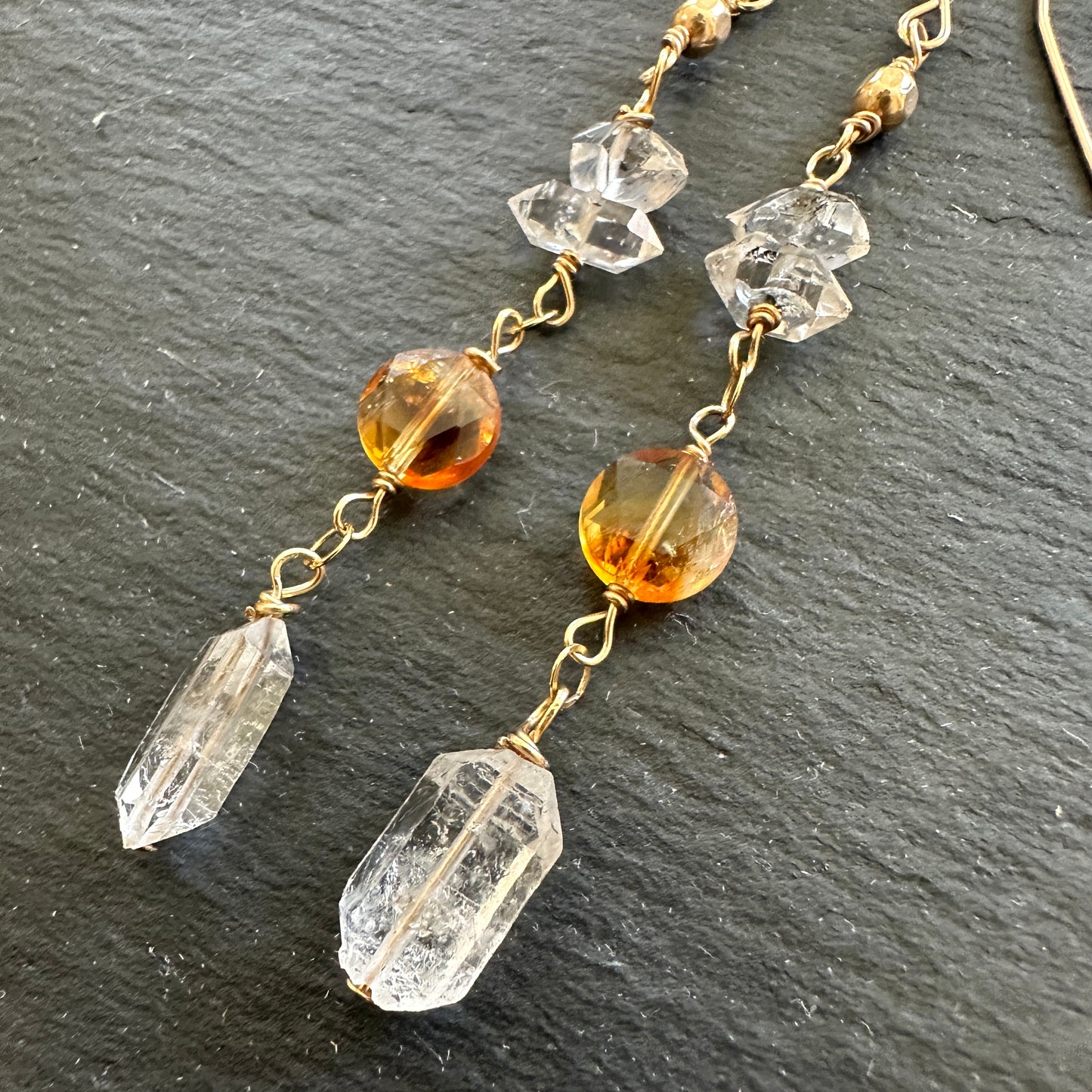 Citrine Herkimer II Earrings