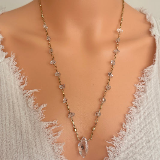 Herkimer Pendant Necklace