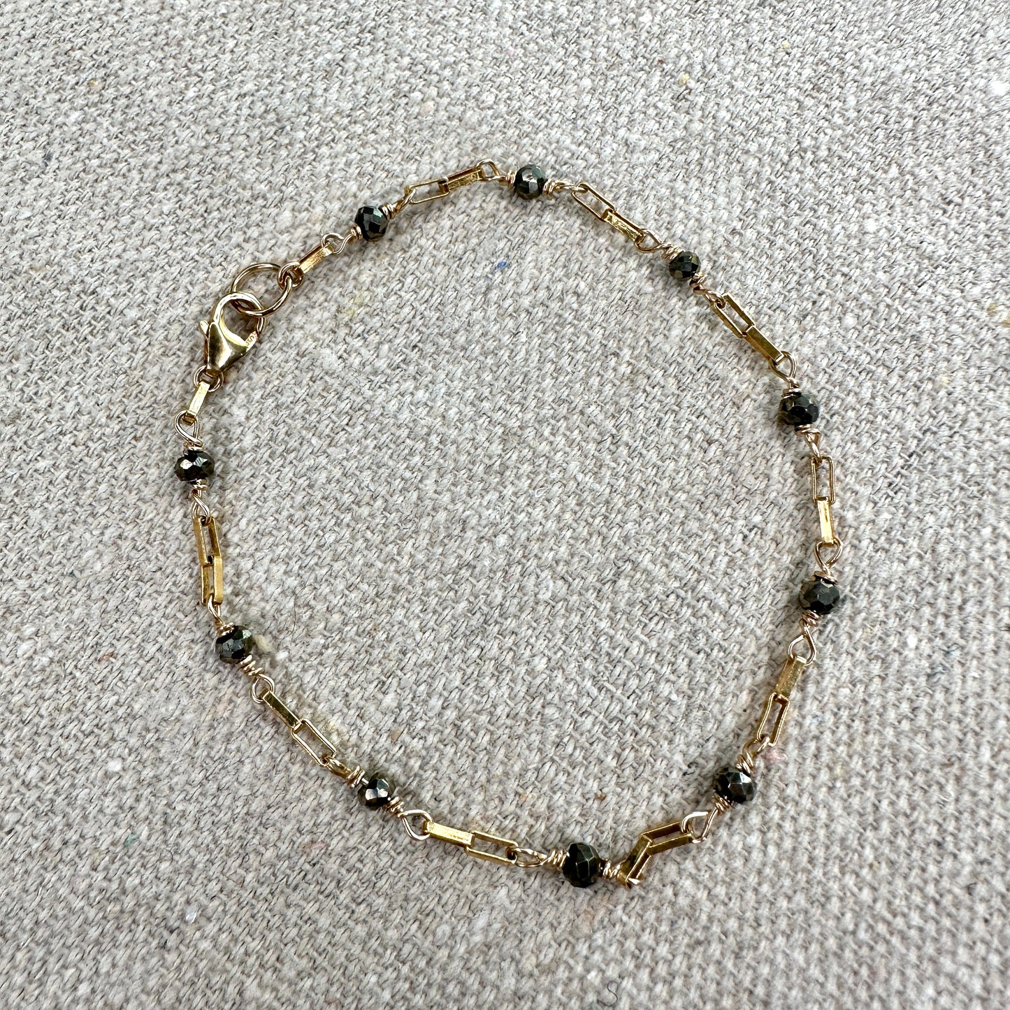 Dainty Pyrite Bracelet