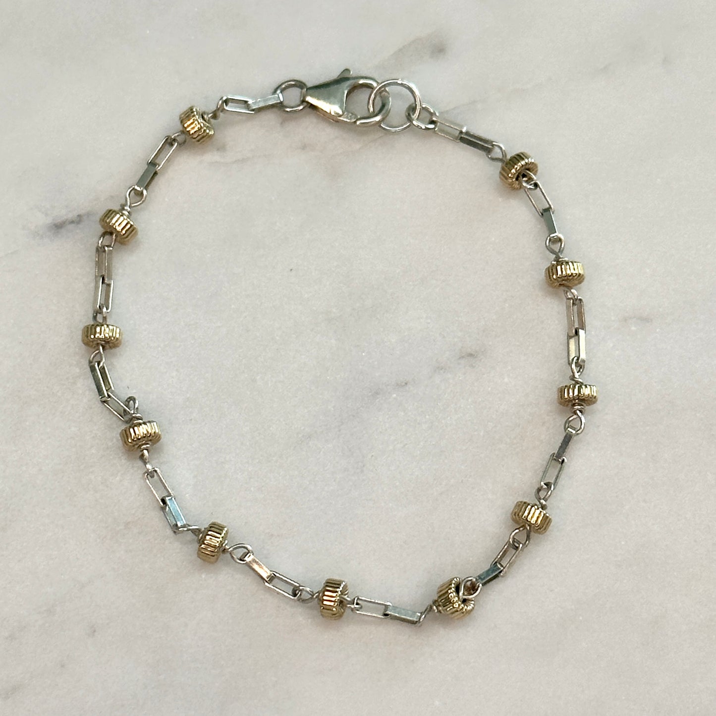 Two-Toned Squared Bracelet