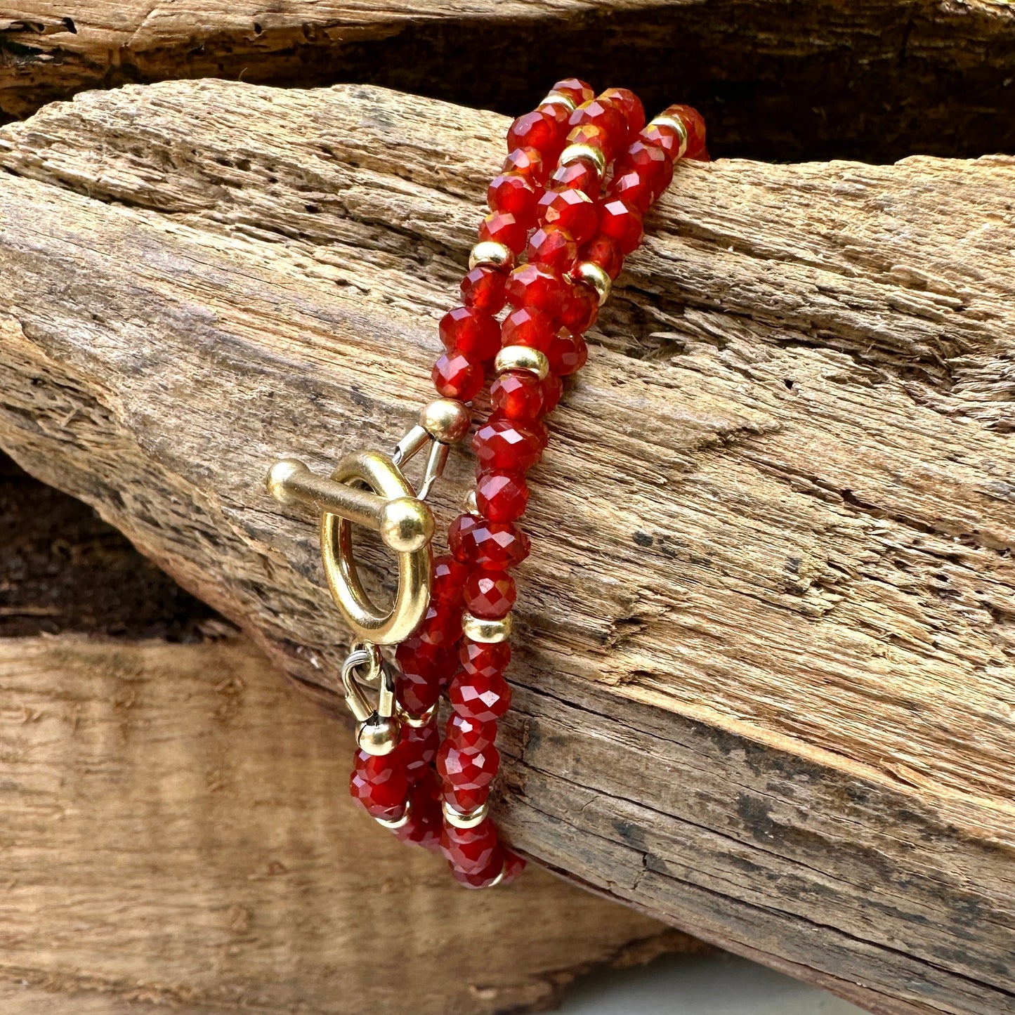 Red Agate Convertible Necklace/Bracelet