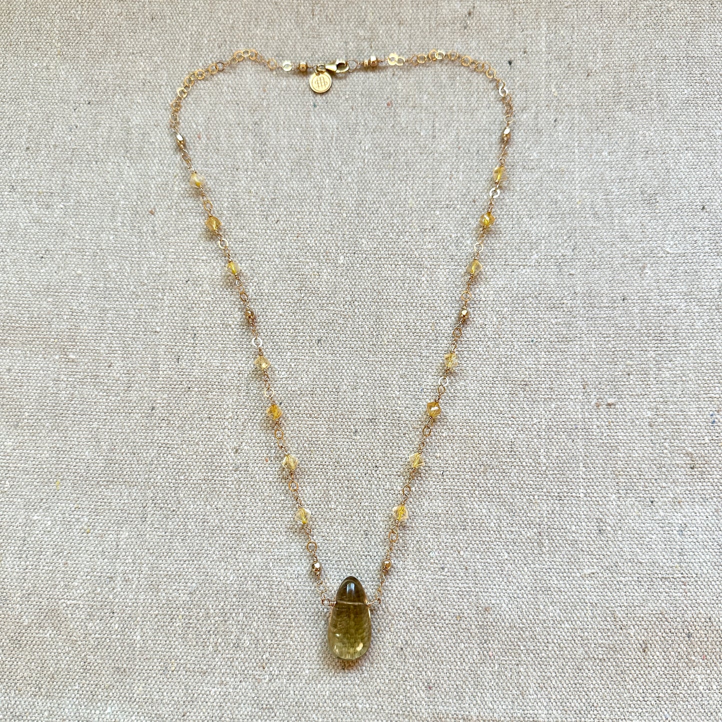 Citrine Money Necklace