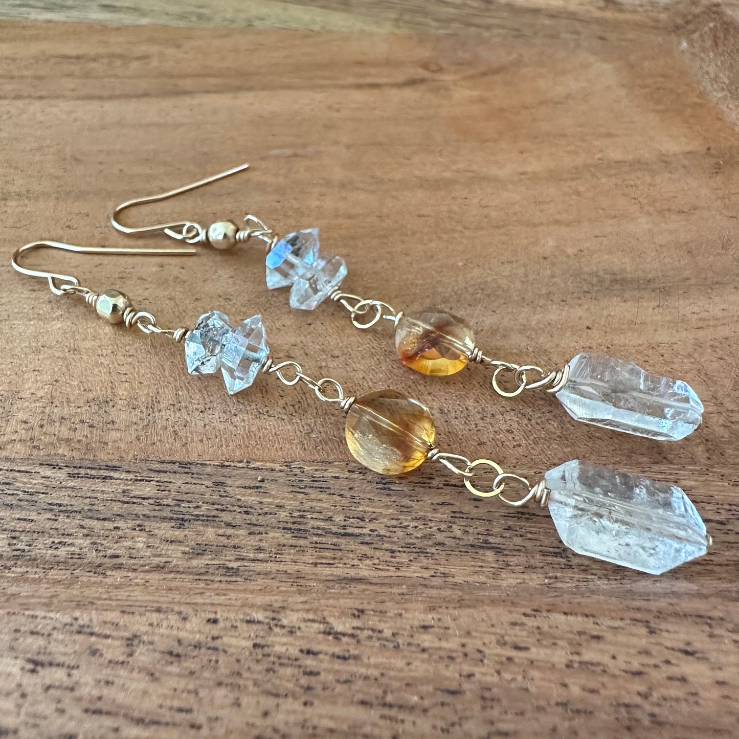 Citrine Herkimer II Earrings