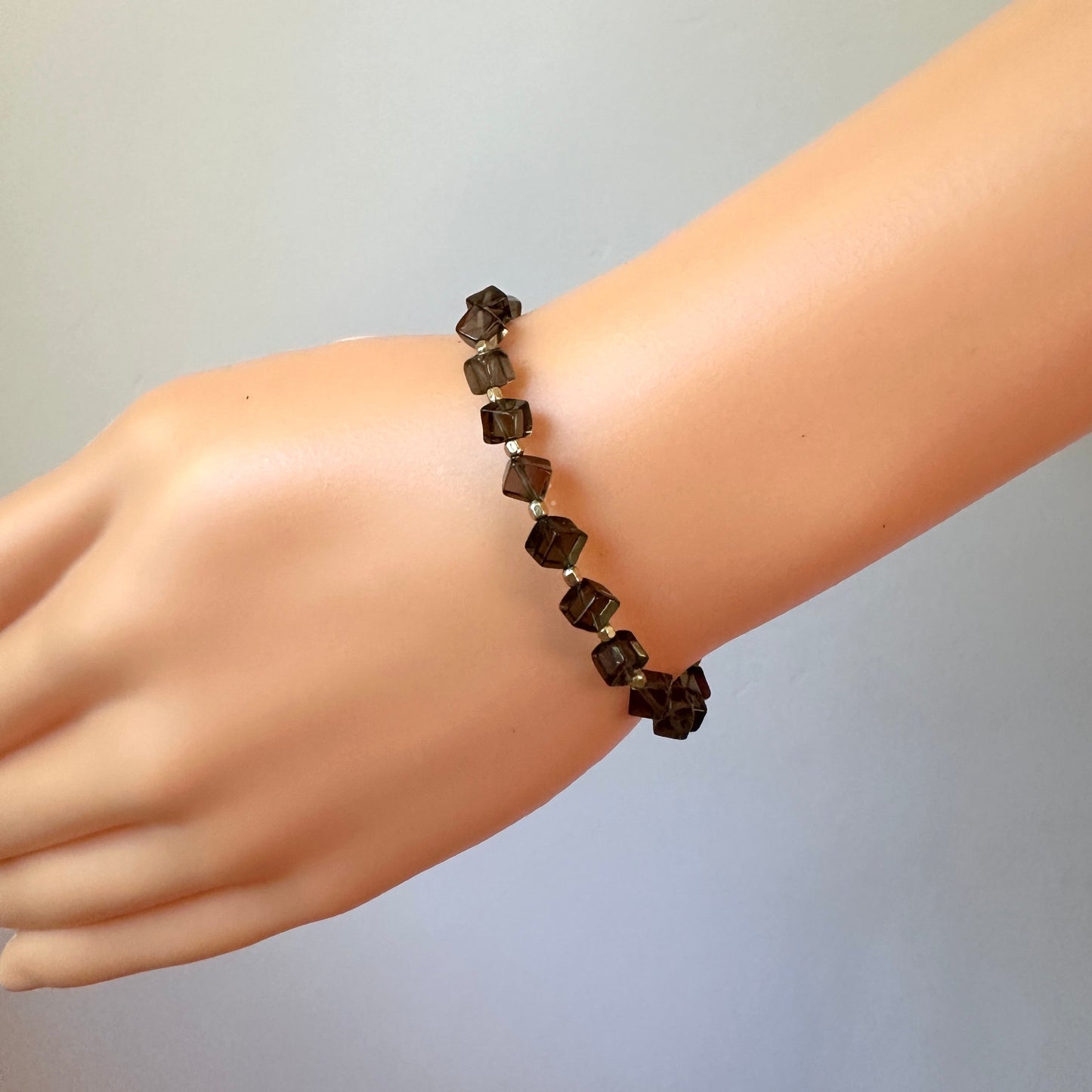 Modern Smoky Quartz Bracelet