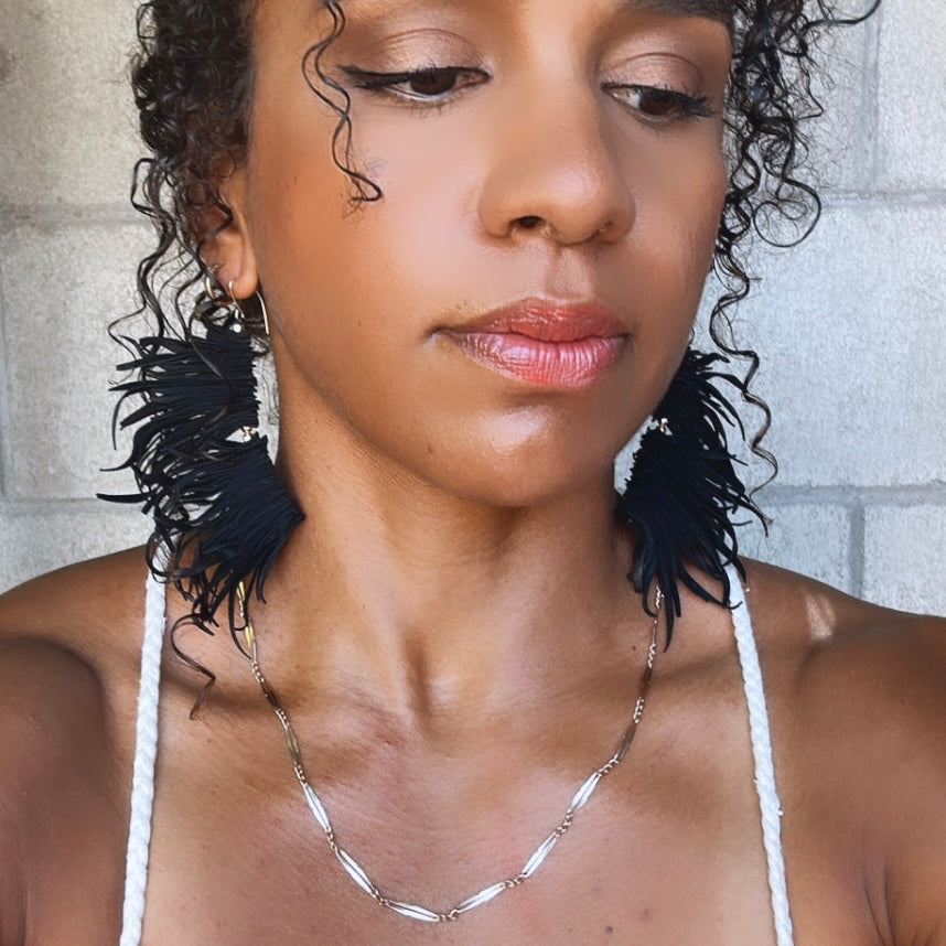 Black Goddess Deluxe Earrings