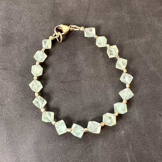 Green Geometric Gold II Bracelet