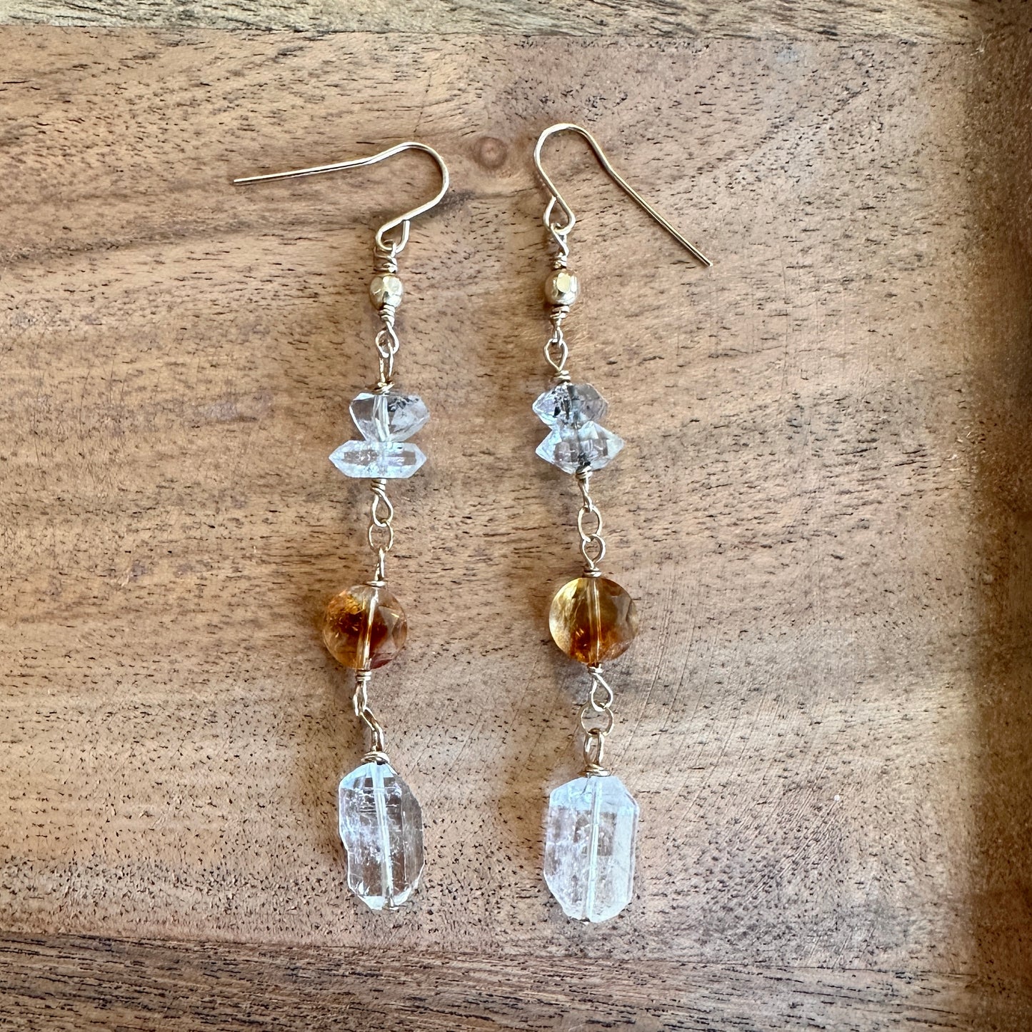 Citrine Herkimer II Earrings