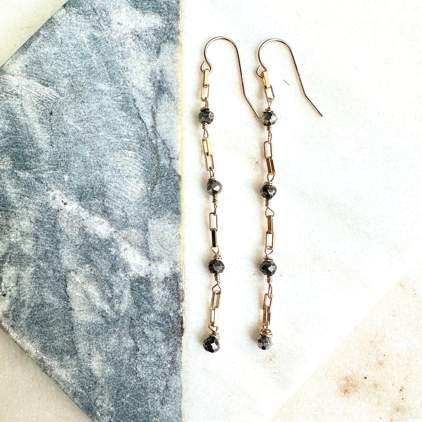 Pyrite Connection Earrings