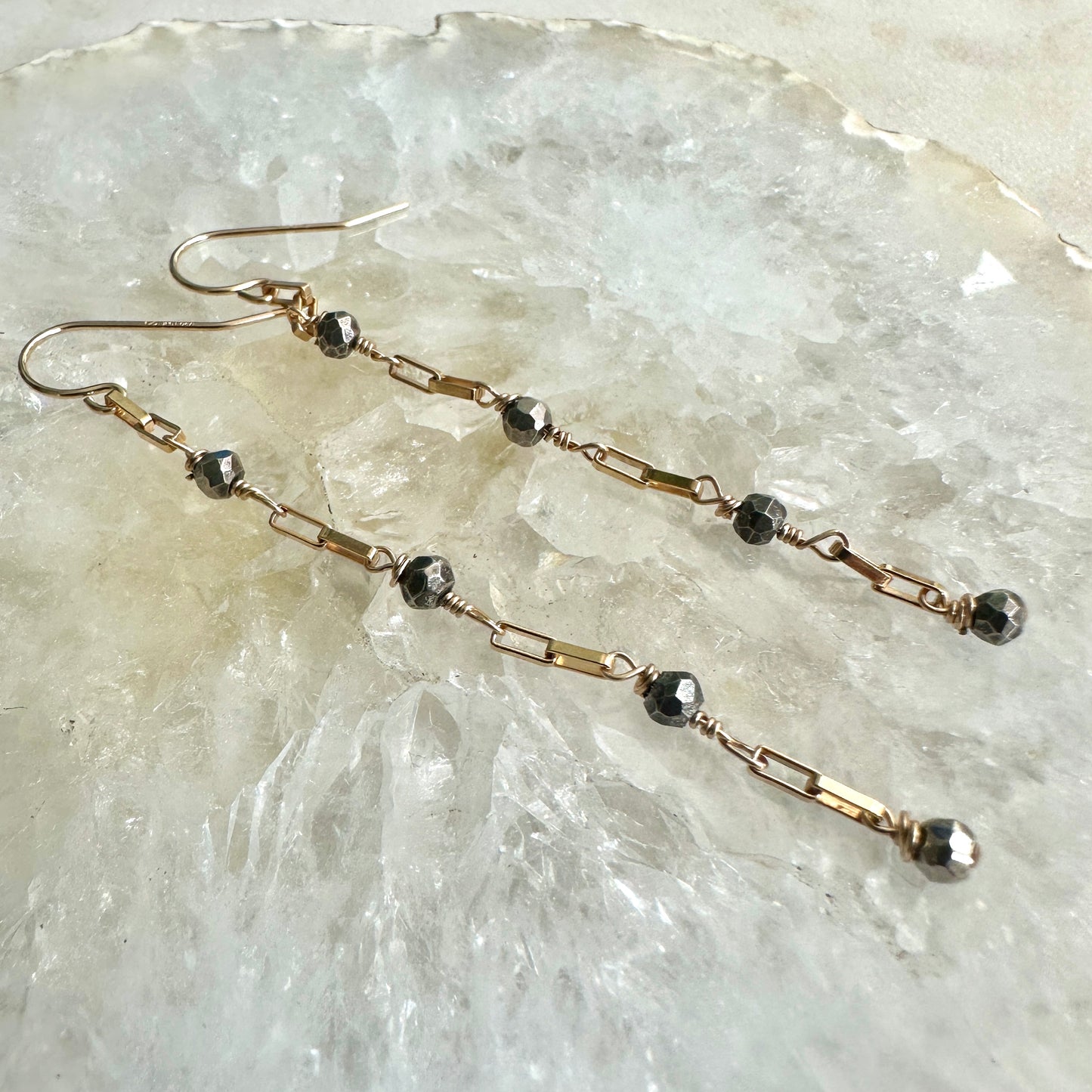 Pyrite Connection Earrings