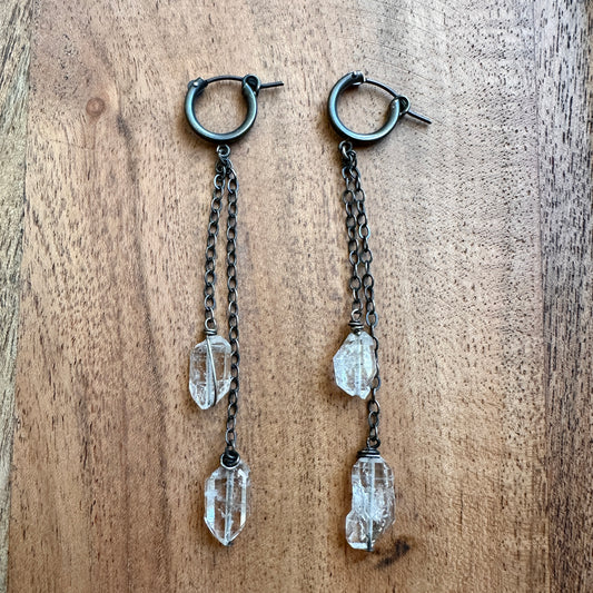 Herkimer Protection Earrings