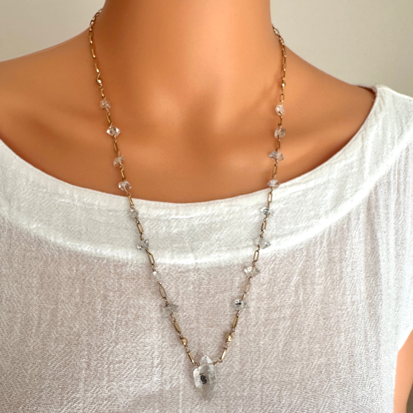 Herkimer Pendant Necklace