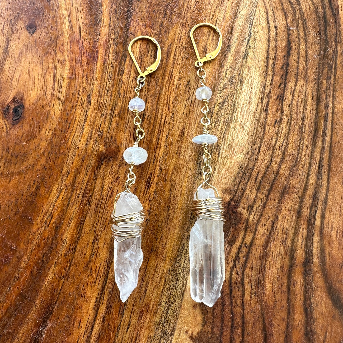 Moonstone Quartz Earrings