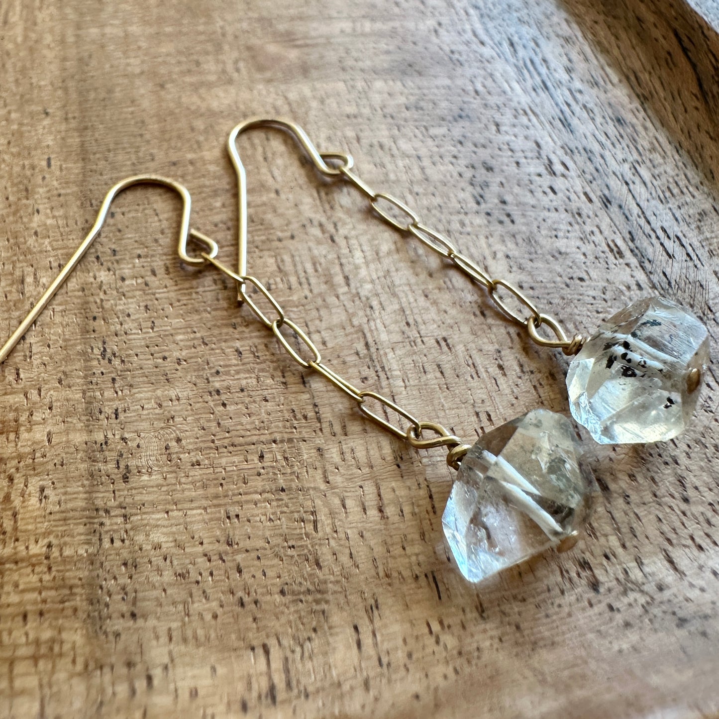 Herkimer Singles Silver Earrings