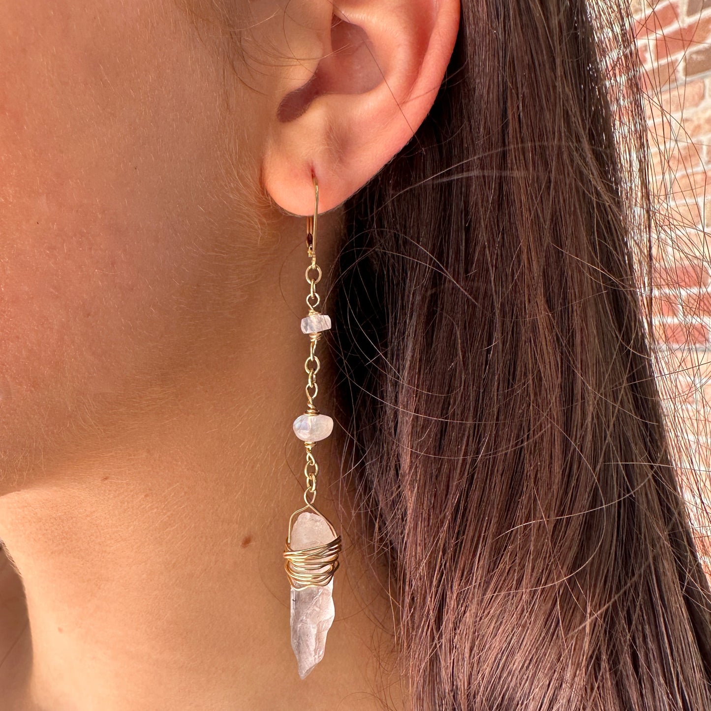 Moonstone Quartz Earrings