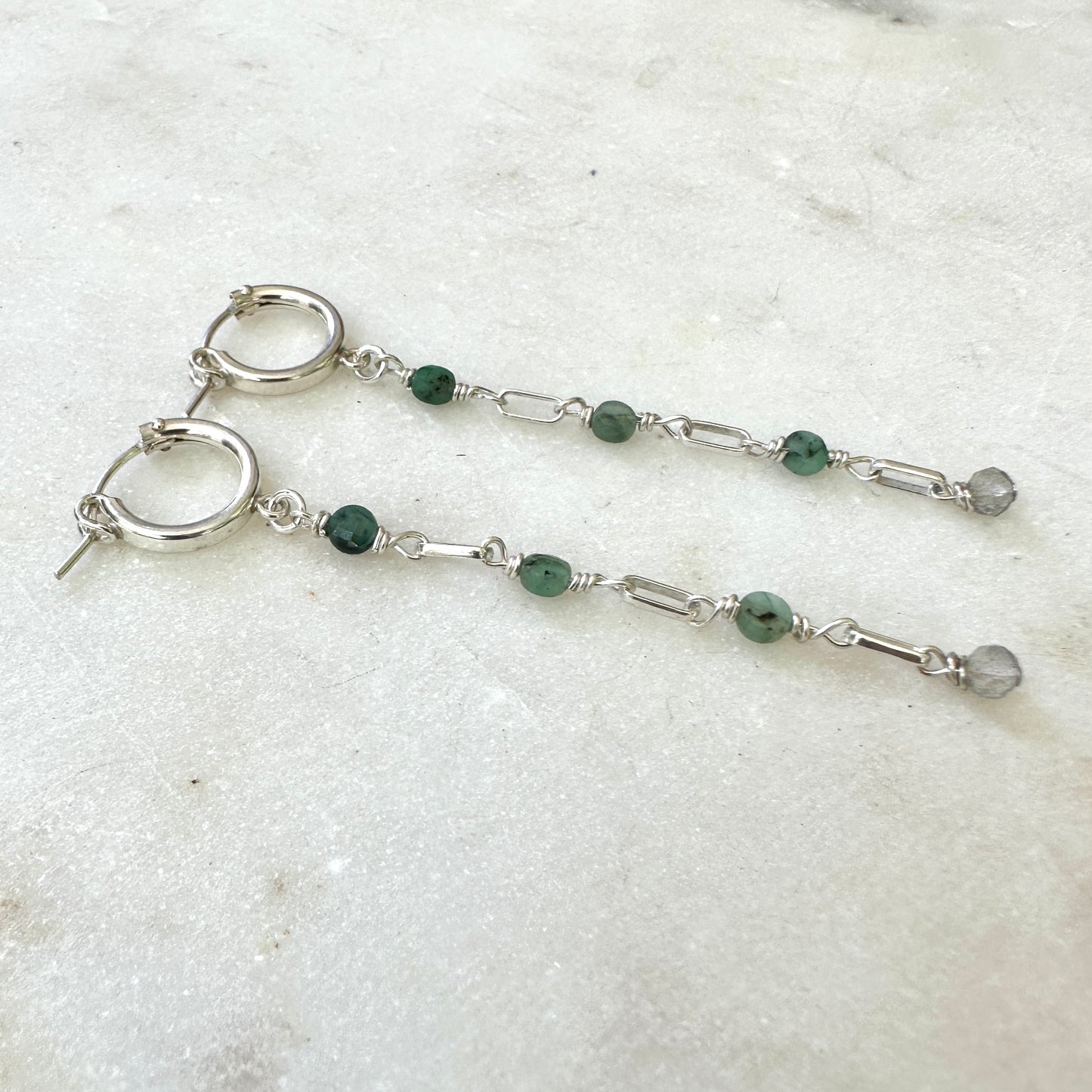 Invigorating Emerald Earrings