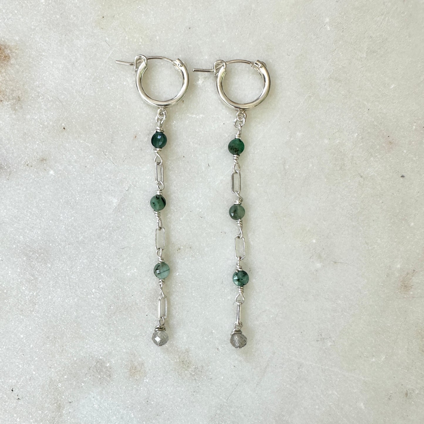 Invigorating Emerald Earrings