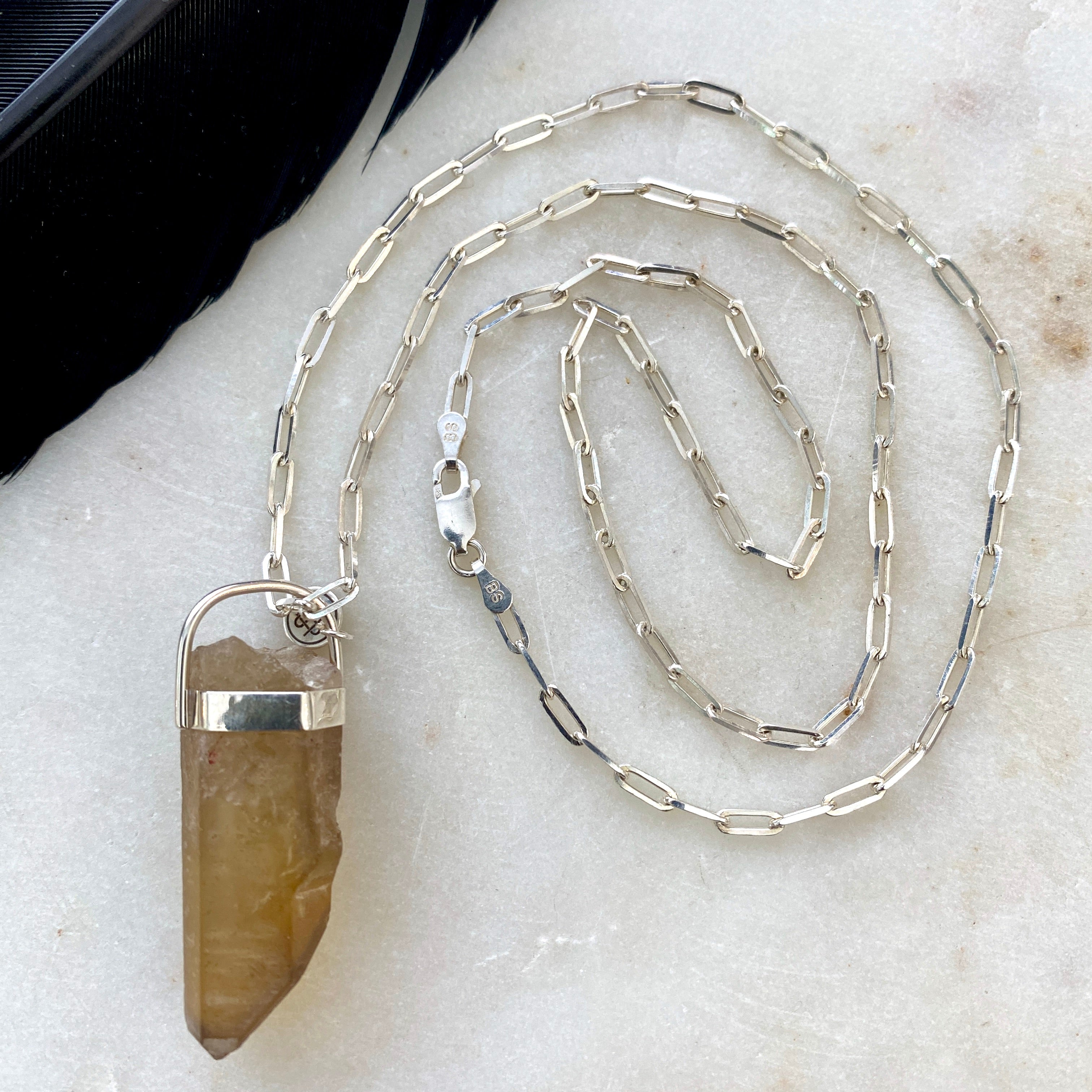 Raw Citrine Necklace – Rose & Co Lifestyle